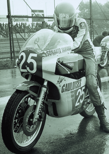 1976 Road Racing GP350 Sarron Christian FRA Yamaha Czechoslovakian Grand Prix circuit of Brno