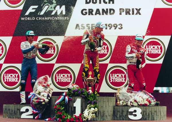 1993 Road Racing GP500 Schwantz Kevin(1st) USA Doohan Michael(2nd) AUS Criville Alex(3rd) SPA Dutch Grand Prix circuit of Assen NED