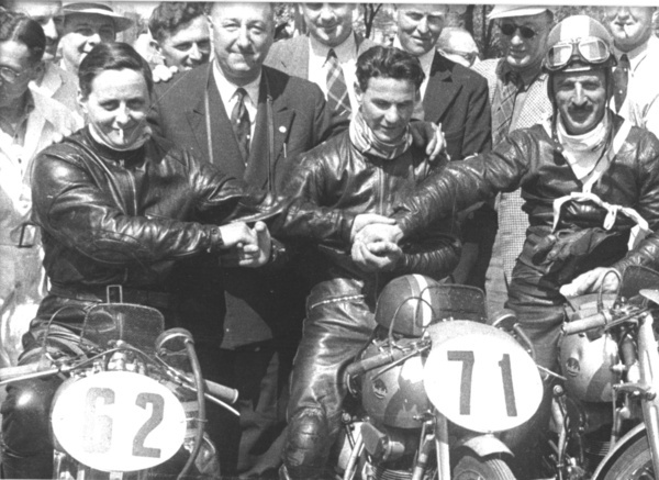1951 Road Racing GP125 McCandless Cromie IRL (1st) Ubbiali Carlo ITA (2nd) Leoni Gianni ITA (3rd) Mondial Tourist Trophy Isle of Man